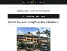 Tablet Screenshot of latitudecrossing.com